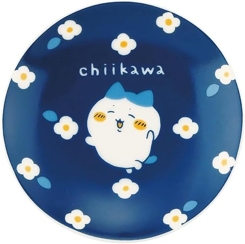 ちいかわ 公式ライセンス ハチワレ 豆皿 小皿 径約9×2cm フラワーガーデン 食器 グッズ 雑貨 青 CKW22-333 送料無料