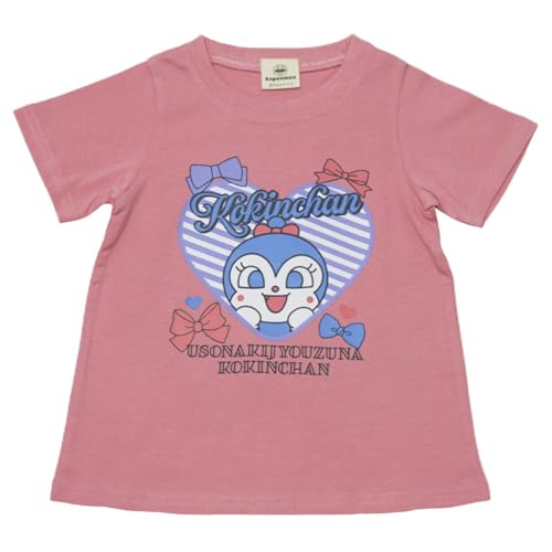 【本体綿100％】2025年 夏物 アンパンマン 天竺 半袖Tシャツ Anpanman レッドピンク ...