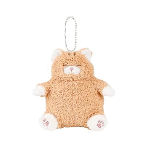 乐天商城 - りぶはあと チェーンマスコット ねこ肯定感 とらねこのしゃけ (全長約14.5cm) ねこ ふわふわ 手のひらサイズ 37724-42 送料無料