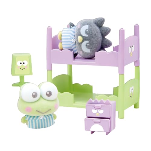 乐天商城 - [バンダイ(BANDAI)] ぷちとも Sanrio characters けろけろけろっぴ&バッドばつ丸のベッドセット サンリオキャラ 送料無料