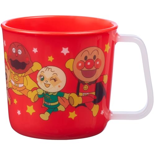 レック アンパンマン マグカップ 210mL (レッド) 絵柄がはがれない/食洗機・電子レンジ OK/かたむかずに持てるワイド取手 送料無料