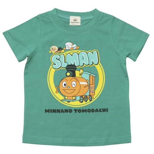 【本体綿100％】2025年 夏物 アンパンマン 天竺 半袖Tシャツ Anpanman グリーン◇9 ...