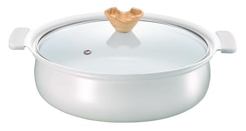 24cmセラミック卓上鍋 グレー/3.9 L/CT-25・Color:セラミック卓上鍋 グレーStyle:24cm・パッケージ個数:1・本体サイズ：320×270×121mm(満水：3.9L、深さ：79mm)・IH対応(100V・200V)、ガスコンロ対応・素材：表面加工/内面：セラミックコーティング、外面：焼付塗装、材質/本体：アルミニウム合金、はり底：18-0ステンレス(底の厚さ：2.3mm)、取手カバー：シリコーン樹脂、フタ：全面物理強化ガラス、つまみ：フェノール樹脂(木目調シリコーンコーティング)・軽くてかわいい友達と楽しむ卓上鍋。ころんとぷっくりフォルム＆流行のくすみカラーでSNS映えもバッチリ！・料理を美しくおいしそうに見せる！ピュアホワイトなセラミックコーティング●シックなキレイめカラーのグレー。 ●軽くてかわいい友達と楽しむ卓上鍋。ころんとぷっくりフォルム＆流行のくすみカラーでSNS映えもバッチリ！ ●料理を美しくおいしそうに見せる！ピュアホワイトなセラミックコーティング。 ●味や風味を損ないにくい機能性も備えている！小ぶりなつまみで女性でもつまみやすい。 ●菜箸やお玉が置けるつまみ。中が見えるガラス蓋。持ち手はシリコンカバー付きで熱くてもラクラク。