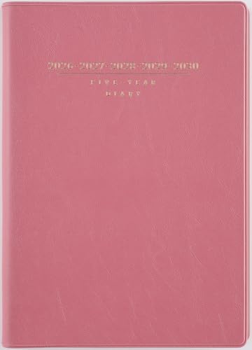 高橋 手帳 2026年 A5 5年卓上日誌 ピンク No.483 (2026年 1月始まり) 送料無料