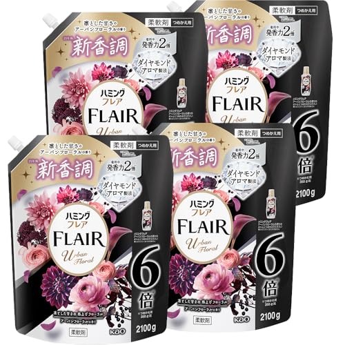 ハミング 【ケース販売】フレア アーバンフローラル つめかえ大容量2100g×4個 送料無料