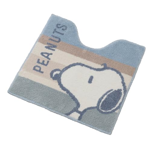乐天商城 - センコー【スヌーピー】くすみパステル トイレマット 約58×60cm ブルー 76672 送料無料