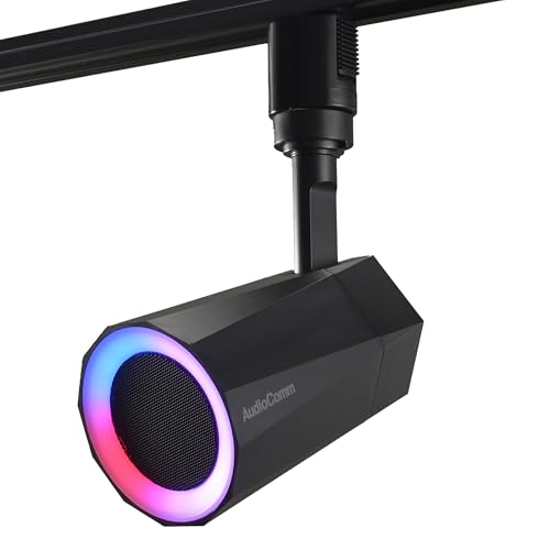 オーム(OHM)オーム電機AudioComm スピーカー付きライト レールライト用 イルミネーション 7色調色 ワイヤレススピーカー 音 送料無料