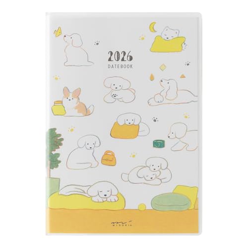 Other - ミドリ ポケットダイアリー 手帳 2026年 B6 ウィークリー イヌ柄 22372006 (2026年1月始まり) 送料無料