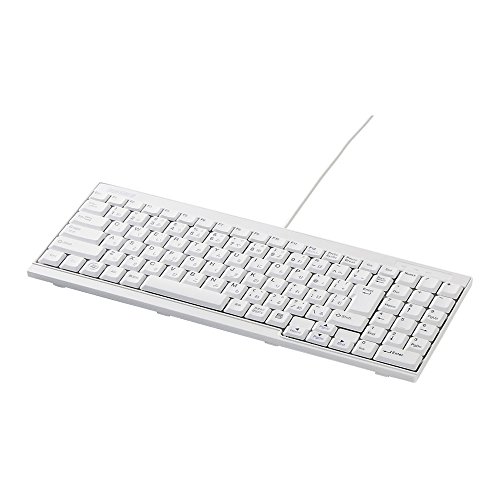 乐天商城 - バッファロー BUFFALO USB接続 有線スリムキーボード ホワイト BSKBU14WH 送料無料