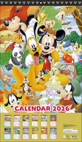 サンスター文具 ミッキー&フレンズ 2026年カレンダー ウォールカレンダー 壁掛け スタンダード 799582 送料無料