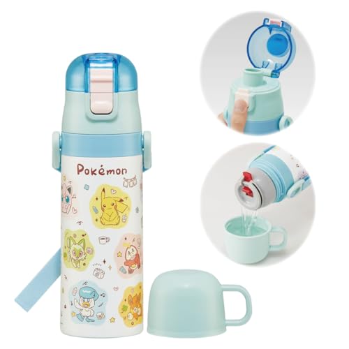 スケーター(Skater) 水筒 子供用 2WAY 直飲み 470ml コップ飲み 430ml ポケモン Joyful 男の子 女の子 送料無料