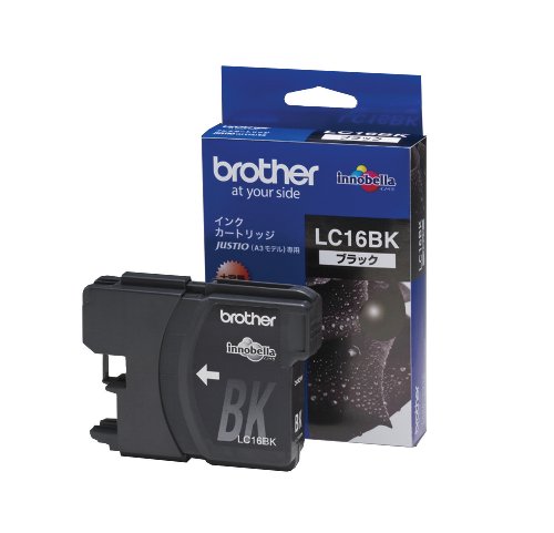 【brother純正】 ブラザー工業(Brother Industries) インクカートリッジブラック(大容量) LC16BK 対応型 送料無料