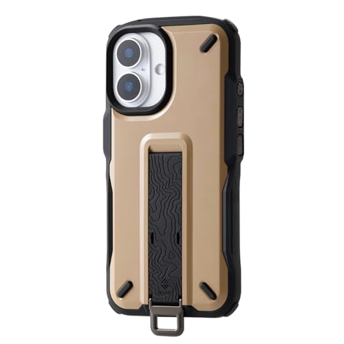 乐天商城 - エレコム iPhone 16 ケース NESTOUT 耐衝撃 衝撃吸収 [リュックのショルダーベルトに装着可能] フィンガーバンド付き 送料無料