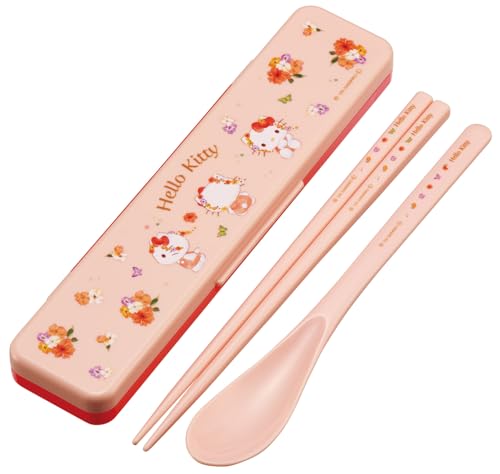 乐天商城 - スケーター(Skater) 箸 スプーン セット 弁当 大人用 コンビセット 18cm カチャカチャ鳴らない 日本製 サンリオ ハローキ 送料無料