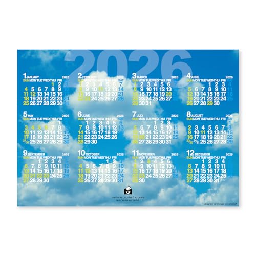 etranger di costarica 2026年 カレンダー 壁掛け ポスター B2 スカイ 515×728mm CLP-B2-2 送料無料
