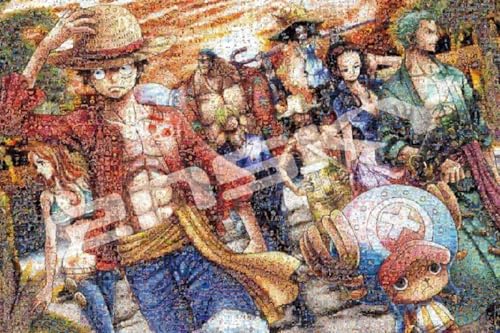 乐天商城 - エンスカイ(ENSKY) ONE PIECE ワンピースモザイクアート【上陸】 50×75cm ジグソーパズル 1000ピース JIGS 送料無料