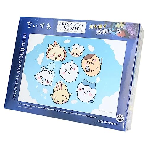 乐天商城 - エンスカイ(ENSKY) ちいかわ 青空 26×38cm アートクリスタル ジグソーパズル 300ピース ART CRYSTAL JIG 送料無料