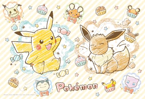乐天商城 - エンスカイ(ENSKY) ポケットモンスター ポケモンクレヨンアート 26×38cm ジグソーパズル 108ラージピース JIGSAW 送料無料