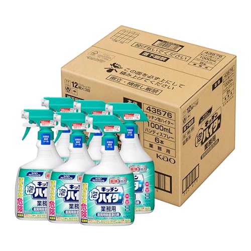 乐天商城 - 【大容量】 【ケース販売】 花王 キッチン泡ハイター 1000mL 業務用 梱販売用 厨房用 塩素系 除菌 漂白 消臭 花王プロフェッシ 送料無料