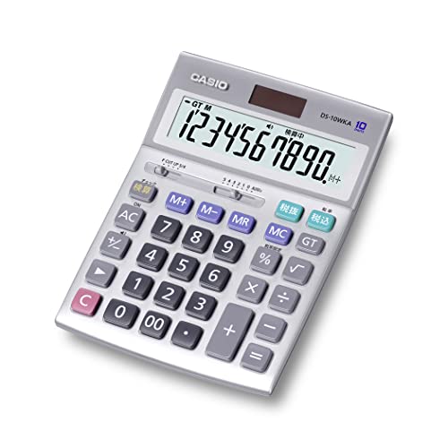 カシオ 本格実務電卓 10桁 検算機能 デスクタイプ DS-10WKA-N グリーン購入法適合 エコマーク認定 送料無料