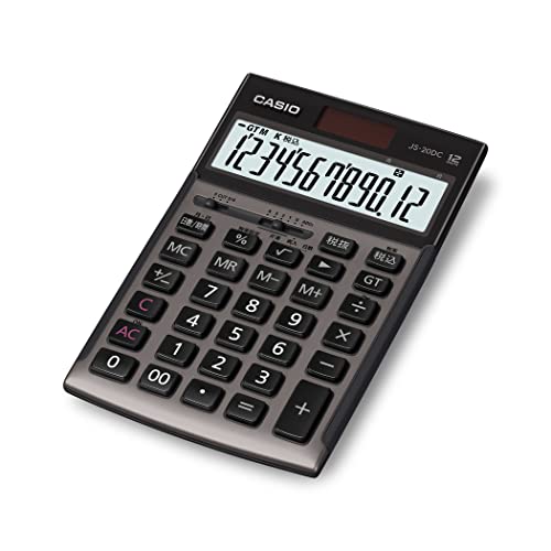 カシオ 本格実務電卓 12桁 日数&時間計算 ジャストタイプ グレージュブラウン JS-20DC-GB-N グリーン購入法適合 エコマー 送料無料