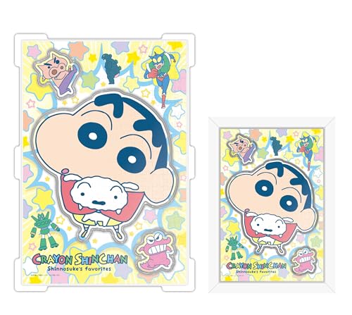 279ピースしんのすけのお気にいり/-/CC-JG03・Color:しんのすけのお気にいりStyle:279ピース・【セット内容】パズル(279ピース)、ブリスタートイレ：1個、ブリスターカバー：1個、緩衝材：1個・【使用素材】パズル本体：紙、ブリスター：PET・【対象年齢】6才以上・【パズル完成サイズ】H370×W280mm・【適合パネル】No.2‐カ商品紹介 「クレヨンしんちゃん」のカブセルジグソーが登場！好きなものに囲まれたしんちゃんのポップで可愛いイラストです。 安全警告 特になし