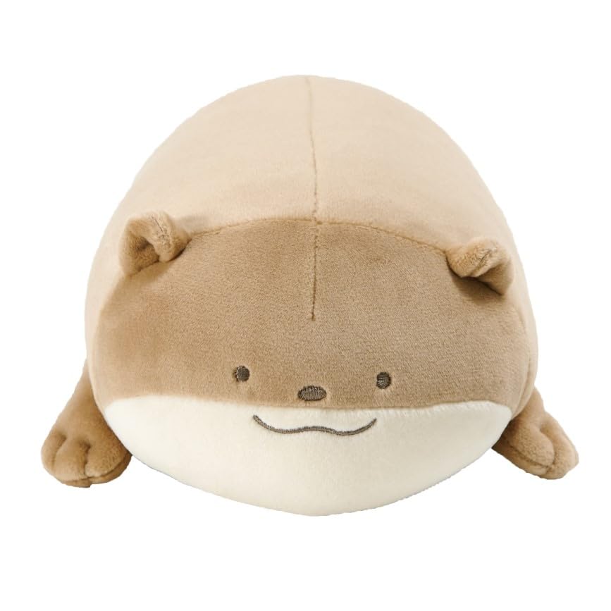 Muatsu Pillows - エンスカイ(ENSKY) なんでもいきもの もふもふ★うでまくら カワウソ 約105×150×260mm ポリエステル、ポリウレタン製 送料無料