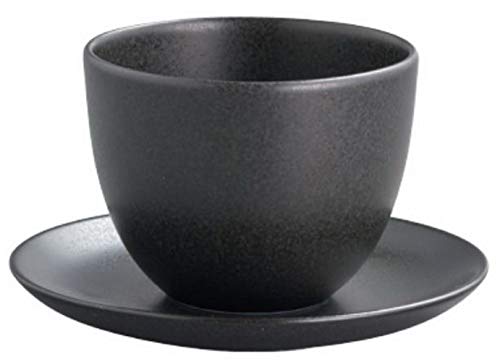 KINTO (キントー) 湯呑み PEBBLE カップ&ソーサー 180ml ブラック 17147 送料無料