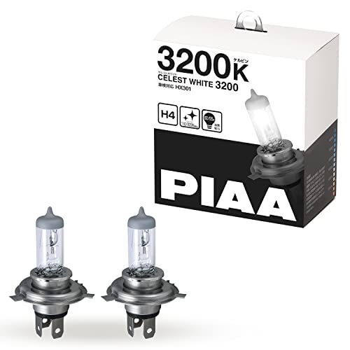 Rakuten - PIAA(ピア) 車用 バルブ ヘッドランプ/フォグランプ用 ハロゲンバルブ H4 3200K セレストホワイト 車検対応 2個入 12 送料無料