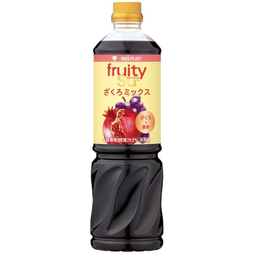 Rakuten - ミツカン 業務用 フルーティス 黒酢 ざくろ ミックス 1000ml (6倍濃縮タイプ) [ 飲むお酢 アップルビネガー 林檎酢 リンゴ 送料無料
