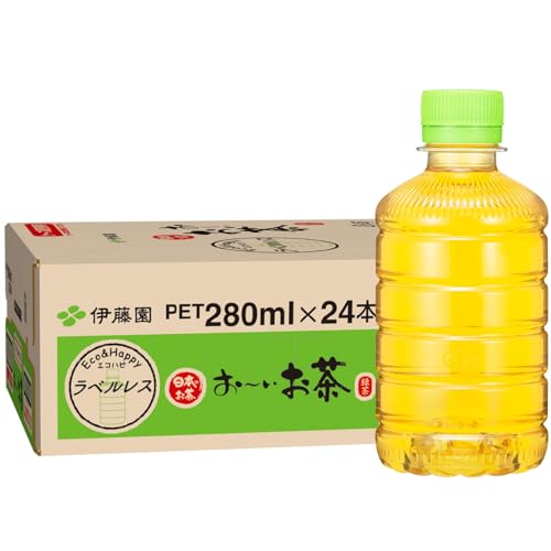 伊藤園 ラベルレス おーいお茶 緑茶 280ml×24本 送料無料