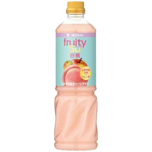 白桃ミックス-/1000ml/-・FlavorName:白桃Size:1000ml・原材料：りんご酢（国内製造）、もも果汁、梅果汁、砂糖、果糖、りんご果汁／香料、甘味料（スクラロース）、トマト色素・本品100ml当たり　エネルギー：35kcal、たんぱく質：0g、脂質：0g、炭水化物：8.4g、食塩相当量：0.003g・アレルゲン：もも、りんご・おいしく りんご酢 をとることができる お酢 ドリンク ( リンゴ酢 ドリンク ・ お酢ドリンク ・ 飲むお酢 ・ 飲む酢 ・ ビネガードリンク ・酢 ドリンク )です。6倍 希釈 タイプ・「 ビネグイット 」は、果実とお酢で無理なく、あなたらしい健やかな暮らしを彩る「 フルーティス 」ブランドへ生まれ変わりました。商品紹介 りんご酢をベースに、国産白桃果汁と梅果汁、りんご果汁を加えて飲みやすく仕上げたりんご酢ドリンク（ビネガードリンク・お酢ドリンク）です。白桃らしい風味と桃色乳白色が特徴です。水や炭酸水、牛乳等で割って、ソフトドリンクはもちろんカクテルやサワーなど、さまざまな飲料に幅広くお使いいただけます。また、ゼリーやムースなどデザートにもお使いいただけます。濃縮タイプですので、6倍にうすめてご使用ください。6倍希釈時、コップ1杯180ml（本品30ml＋水150ml）で約8mlの食酢が摂れます。※「ビネグイット」は、果実とお酢で、無理なくあなたらしい健やかな暮らしを彩る「フルーティス」ブランドへ生まれ変わりました。 原材料・成分 りんご酢（国内製造）、もも果汁、梅果汁、砂糖、果糖、りんご果汁／香料、甘味料（スクラロース）、トマト色素