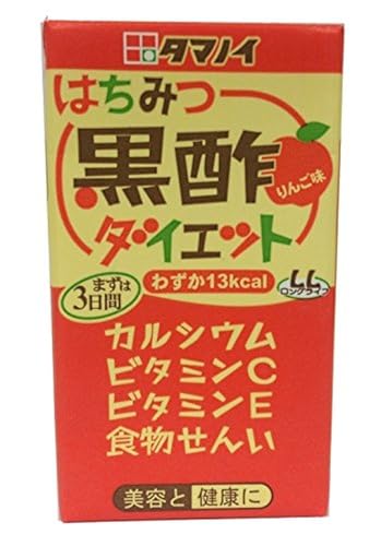 -/125ミリリットル (x 24)/613687・FlavorName:黒酢Size:125ミリリットル (x 24)・パッケージ個数:24・内容量:125ml×24本・メーカー名: タマノイ・原材料:りんご、黒酢、はちみつ、エリスリトール、食物繊維含有デキストリン、V.C、酸味料、炭酸カルシウム、甘味料(アスパルテーム・L-フェニルアラニン化合物)、香料、卵殻カルシウム、ナイアシン、V.B6、V.E、V.B2、V.D、V.B12・商品の重量: 3300g・ブラント名:タマノイ商品紹介 お肌にうれしいビタミンCが400mg摂ることができます(1日所要量100mg)。 125mlあたり13kcalのダイエットタイプ低カロリー飲料です。 カラダにうれしい成分を配合(1本あたりビタミンC400mg・カルシウム40mg・ビタミンE0.3mg・食物せんい0.2g) 原材料・成分 りんご、黒酢、はちみつ、エリスリトール、食物繊維含有デキストリン、V.C、酸味料、炭酸カルシウム、甘味料(アスパルテーム・L-フェニルアラニン化合物)、香料、卵殻カルシウム、ナイアシン、V.B6、V.E、V.B2、V.D、V.B12 安全警告 妊婦や子供の摂取には注意が必要です。