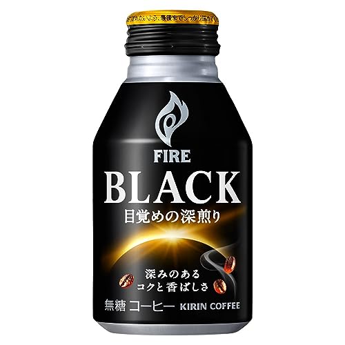 Rakuten - キリン ファイア ブラック 目覚めの深入り 275ml 24本 缶 コーヒー 無糖 送料無料