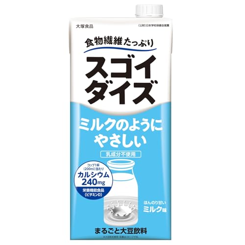スゴイダイズ 大塚食品 ミルクのようにやさしいミルク味 1000ml×6本（栄養機能食品（ビタミンD））常温保存可能 まるごと大豆飲料 送料無料