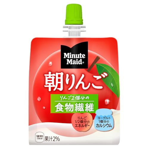 -/180グラム (x 24)/-・Size:180グラム (x 24)・パッケージ個数:24・原材料:砂糖（国内製造）、食物繊維、りんご果汁、脱脂粉乳、発酵乳、寒天／乳酸Ca、増粘多糖類（大豆由来）、香料、酸味料、酸化防止剤（V.C）、 甘味料（スクラロース）・【1袋180gあたり】エネルギー 72kcal、たんぱく質 0.7g、脂質 0g、炭水化物 23.4g（糖質 15.1g 食物繊維 8.3g）、食塩相当量 0.06g、カルシウム 150mg・アレルゲン情報:乳、りんご、大豆・内容量:180g×24個・カロリー:72kcal/1袋あたり商品紹介 管理栄養士推奨！リンゴ2個分の食物繊維 原材料・成分 【1袋180gあたり】エネルギー 72kcal、たんぱく質 0.7g、脂質 0g、炭水化物 23.4g（糖質 15.1g 食物繊維 8.3g）、食塩相当量 0.06g、カルシウム 150mg