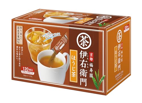 -/0.8グラム (x 120)/-・Size:0.8グラム (x 120)・パッケージ個数:1・原材料:緑茶(日本)、デキストリン、炒り米/酸化防止剤(V.C)・カロリー:1杯(0.8g)当たり:エネルギー3kcal・商品サイズ(高さx奥行x幅):11cm×18cm×10cm・原産国:日本・ブラント名:伊右衛門商品紹介 【サッと溶ける本格派伊右衛門】 1本で1杯!個包装で衛生的&簡単便利なインスタントスティックタイプのほうじ茶です。 お湯はもちろん、お水にもサッと溶けてどなたでもすぐに美味しくいれられます。 お茶本来の豊かな香りと奥深い味わいをお楽しみください。 1杯(0.8g)当たり:熱量3kcal、たんぱく質0.02g、脂質0.005g、炭水化物0.7g、食塩相当量0.001g 原材料・成分 緑茶(日本)、デキストリン、炒り米/酸化防止剤(V.C) 使用方法 インスタントほうじ茶スティックを1本、お湯150-200mlに入れて、30-60秒おきます。 安全警告 高温多湿を避け、移り香にご注意ください。