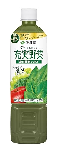 伊藤園 充実野菜 緑の野菜ミックス 740g×15本 エコボトル 送料無料