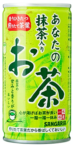 サンガリア あなたの抹茶入りお茶 190g×30本 送料無料