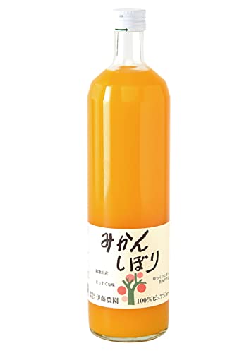-/750ミリリットル (x 1)/-・Size:750ミリリットル (x 1)・パッケージ個数:1・原料はすべて「和歌山県産」 有田川流域で400年の歴史をもつ「有田みかん」。 伊藤農園は1897年創業。100年以上もみかんの故郷である和歌山「有田」でみかんを扱ってきました。 当農園の果実は南に面した段々畑で、太陽の恵みと黒潮から吹く潮風、有機肥料で育ちます。紀州の温暖な気候が、ジューシーなみかんを育んでいるのです。・100%ストレート果汁。 100パーセント みかん本来の味を楽しめる 果実の原産地で搾った果汁を、5分の1程度になるまで煮詰めて水分を蒸発させた濃縮果汁は、大量に輸出ができ、加工がしやすく保存も効きますが、みかん本来の風味が損なわれます。搾っただけのストレート果汁は、濃縮還元の果汁と違いとてもデリケート。ナチュラルでフレッシュな味わい・当園のジュースは柑橘の外皮、内皮の成分がジュースに含まれないよう、柑橘を半分に切りお碗の上に乗せ、もうひとつのお碗でやさしく上から押してしぼります。搾った後の皮がみかんの形そのままで、果肉だけがジュースになり100％ス商品紹介 和歌山県産無添加ストレートジュース 濃厚な甘みと香りが抜群です。 アクや皮の苦味が入らないよう、独自の搾り機で果肉だけをやさしく搾りました。素材そのままの味をお楽しみ下さい。 お得なボトル モンドセレクション6年連続金賞受賞 伊藤農園人気NO1のジュースです。 原材料・成分 温州みかん(和歌山県産)