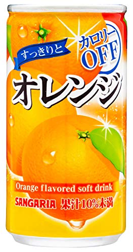サンガリア すっきりとオレンジ 185g ×30本 送料無料