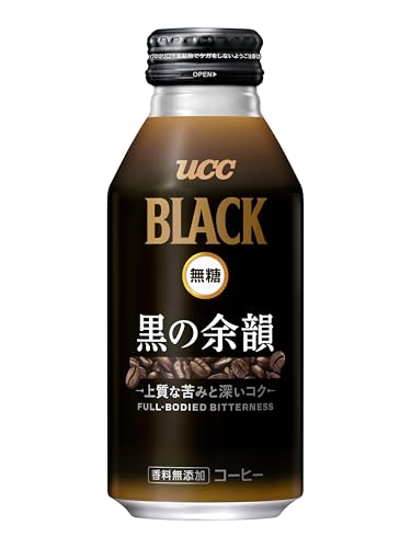 BLACK無糖 黒の余韻 缶コーヒー 375g×24本[アイスコーヒー] 送料無料