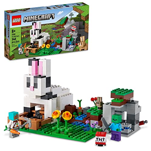 レゴ マインクラフト ラビット牧場 21181 組み立てキット トイバニーハウス プレイセット 対象年齢8歳以上 (340ピース) 送料無料