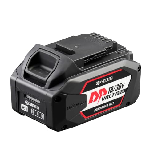 -/-/64000851・パッケージ個数:1・電源:DC18V・DC36V・電池容量:5000mAh(DC18V)・2500mAh(DC36V)・充電時間:54分最大出力1700W(36V使用時)のハイパワー、可変電圧機構で36V電池(2500mAh)又は18V電池(5000mAh)として使用できる 【用途】 36V・18V充電工具への電源供給 【特徴】 ・電池の最大出力は1700W(36V使用時)のハイパワーのため、18Vでは力不足を感じることのあった高負荷工具にも対応可能 ・可変電圧機構付で36V電池(2500mAh)又は18V電池(5000mAh)として使用できる ・充電状態が一目でわかる残量表示(3段階表示)機能付 ・既存の18V充電器が使用可能 【注意事項】 ※作業前に取扱説明書、または適合機種を十分にご確認の上、ご使用下さい。 ※使用前に破損した箇所がないか確認してから作業して下さい。 ※高温多湿の場所には保管しないで下さい。 ※DPM180L5・BPW-1800L1には使用できません。 ※DNW11XR・DNW180L5には使用できますが、電池パックが定盤に接触するため最大切込み深さがそれぞれ66ミリ⇒62ミリ、47ミリ⇒43ミリに減少します。
