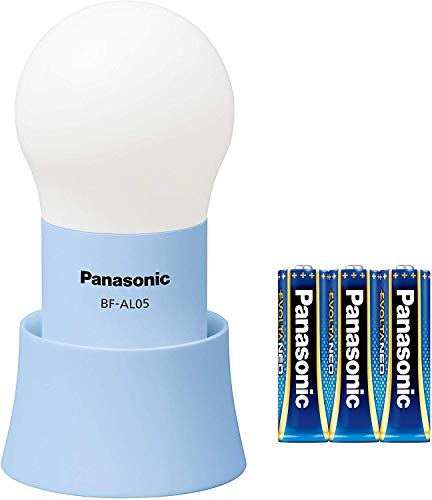 パナソニック LEDランタン 乾電池エボルタ付き 電球色 ブルー BF-AL05N-A 送料無料