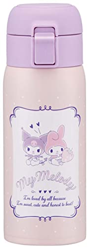 スケーター(Skater) 保温 保冷 真空二重構造 直飲み ステンレス マグボトル ワンタッチオープン 350ml マイメロ クロミ 送料無料