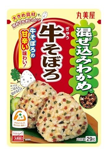 丸美屋食品工業 混ぜ込みわかめ 牛そぼろ 29g×10個 送料無料