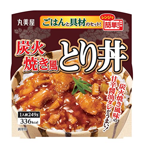 丸美屋食品工業 レンジで簡単! 炭火焼き風とり丼 ごはん付き 249g×6個 送料無料