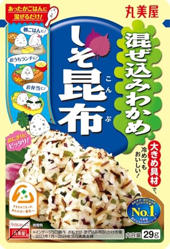 丸美屋 混ぜ込みわかめ しそ昆布 29g×10個 送料無料