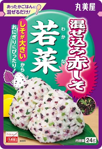 丸美屋 混ぜ込み赤しそ 若菜 24g×10個 送料無料
